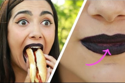 The Greatest Lipstick vs. Food Challenge